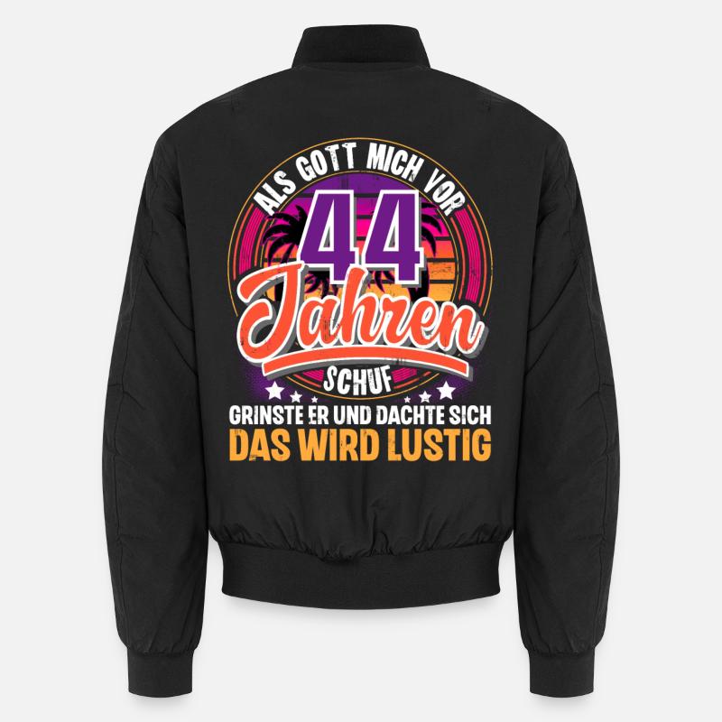 44. Geburtstag Als Gott Mich Schuf Vor Unisex Bomberjacke