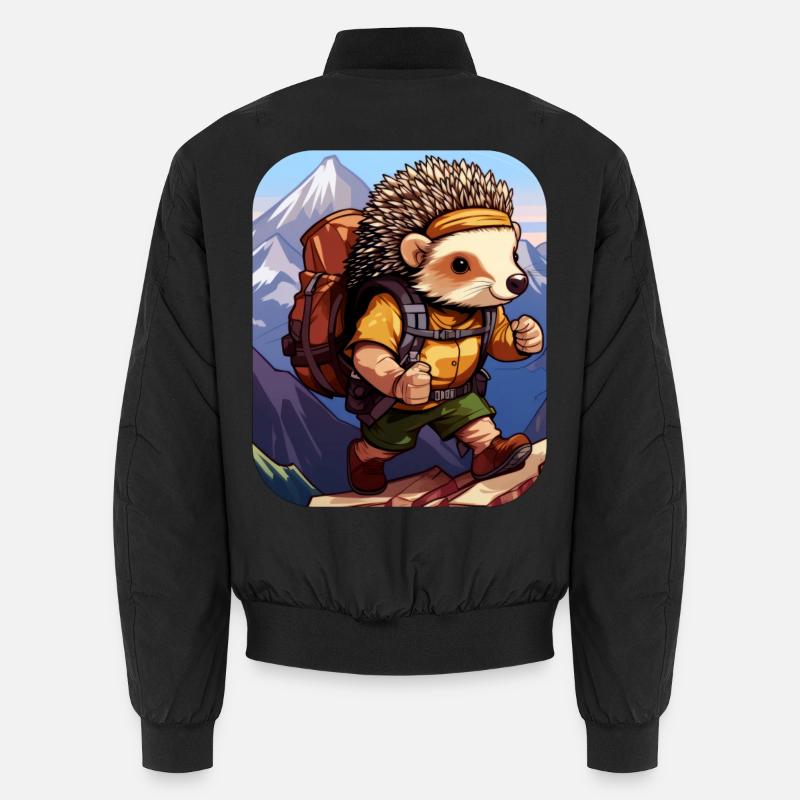 IgelWandern / Bergsteiger Igel Unisex Bomberjacke