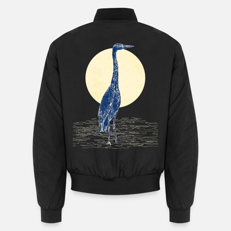 GREY HERON Unisex Bomber Jacket