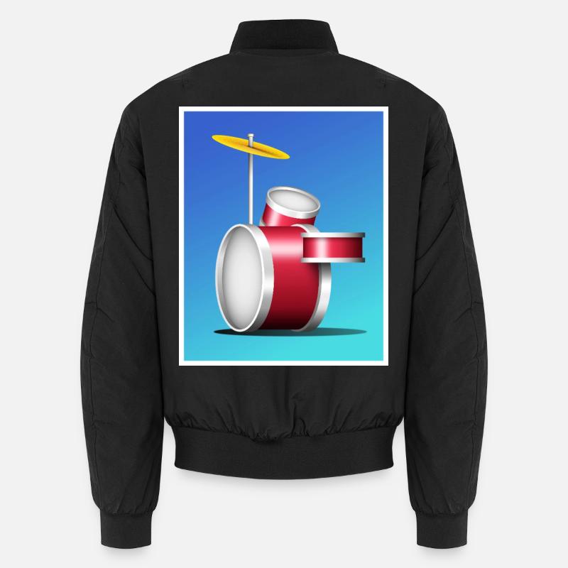 Batterie rouge de dessin animé - Bomber unisexe - noir