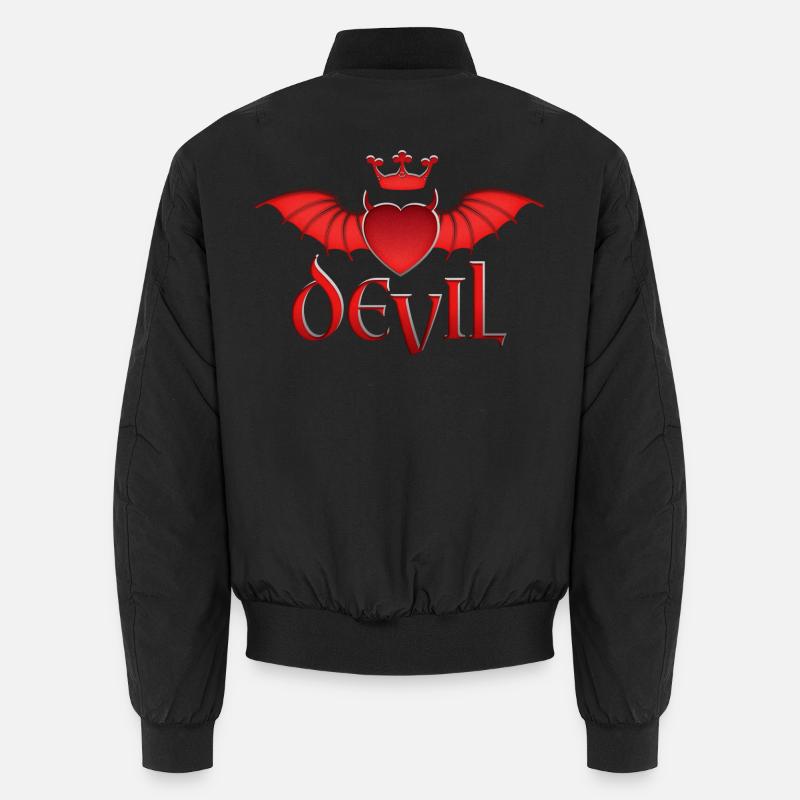 Angel & Devil - Unisex Bomber Jacket - black