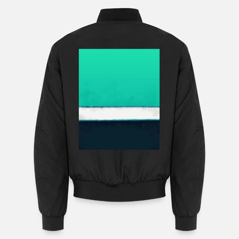 Rothko-Stil in digitalen Farben Unisex Bomberjacke
