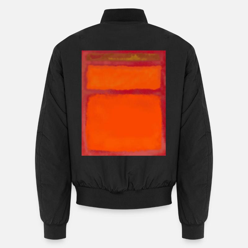 Rothko-Kunststil in digitalen Farben Unisex Bomberjacke