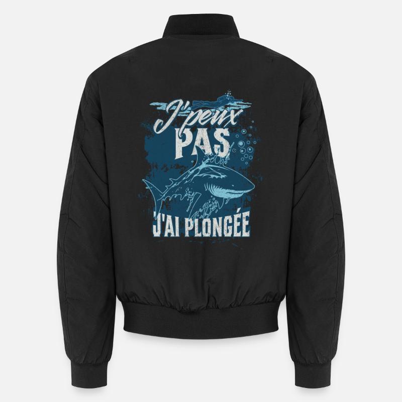 Shark Design Tauchen Unisex Bomberjacke