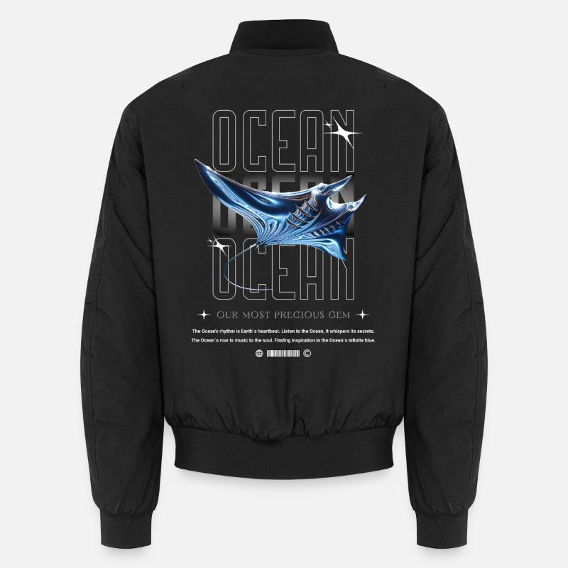 Ocean Manta Precious Treasure Unisex Bomber Jacket