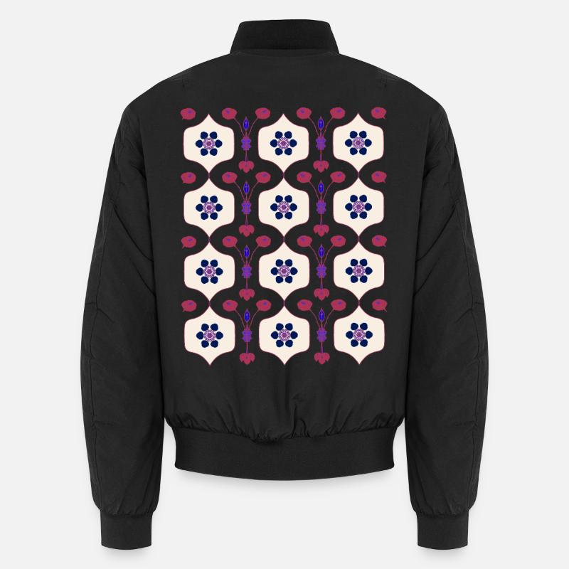 Florale Art Déco Romantik Unisex Bomberjacke