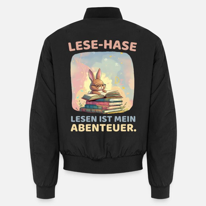 Lecture Bunny Adventure Design Bomber unisexe