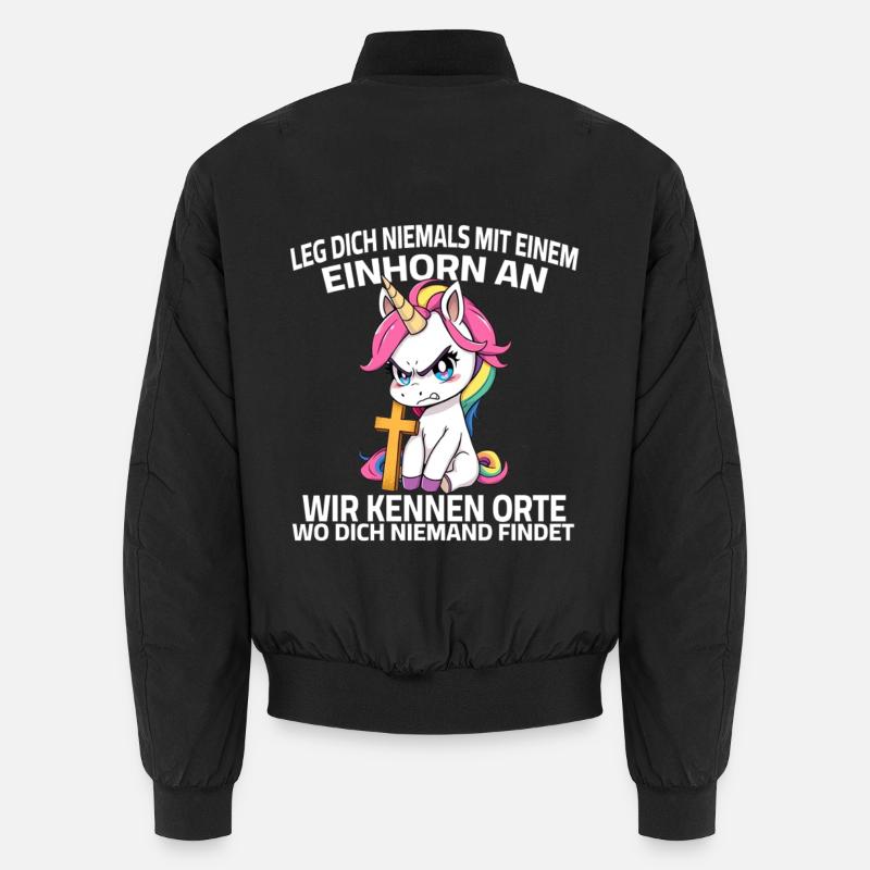 Never mess with a unicorn Unisex Bomber Jacket