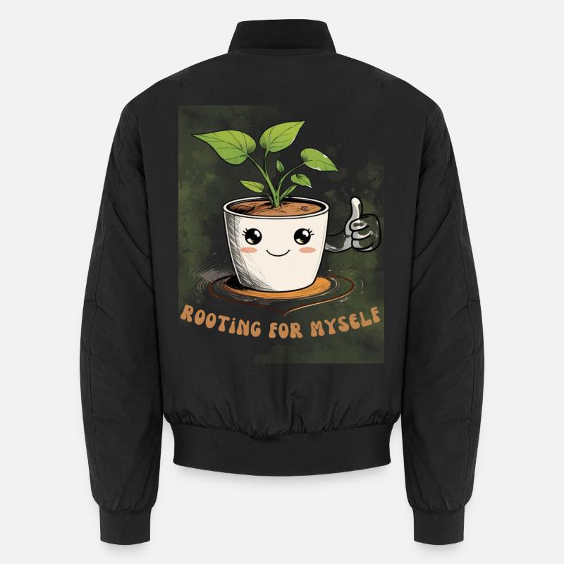 Süßer Blumentopf mit  charme Unisex Bomberjacke