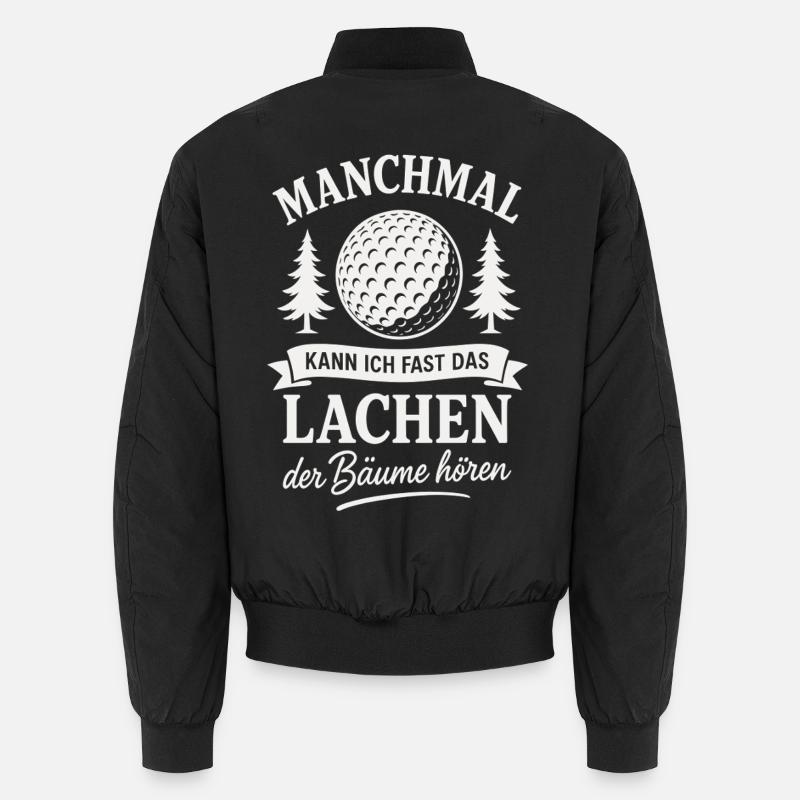 Fun Golf Golfer Golf - Bomber unisexe - noir