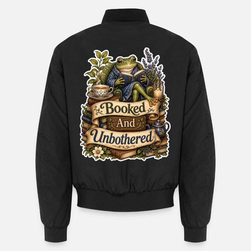 Booked And Unbothered Frosch Unisex Bomberjacke