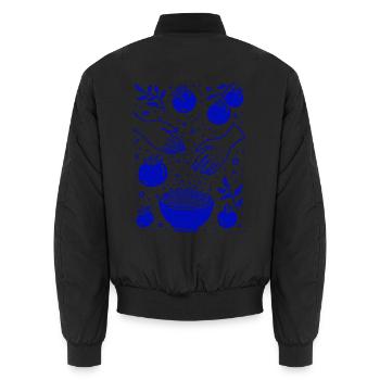 Lo Dolce Kitchen! - Unisex Bomberjacke - Schwarz - Hinten - AI Model Male 185 light (185cm)
