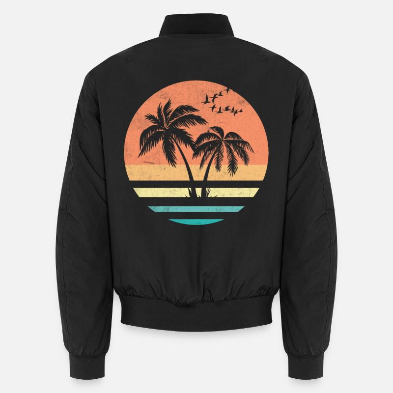 Insel Palme Palmen Unisex Bomberjacke