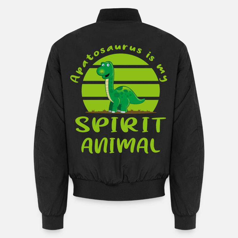 Apatosaurus - Unisex Bomber Jacket - black