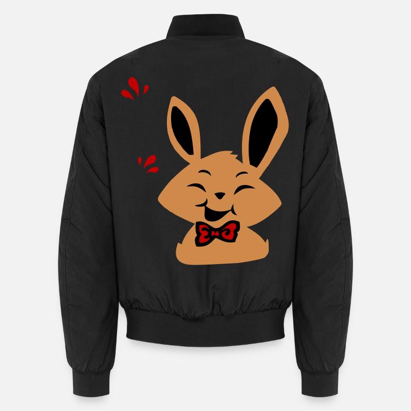 Osterhase - Unisex Bomberjacke - Schwarz