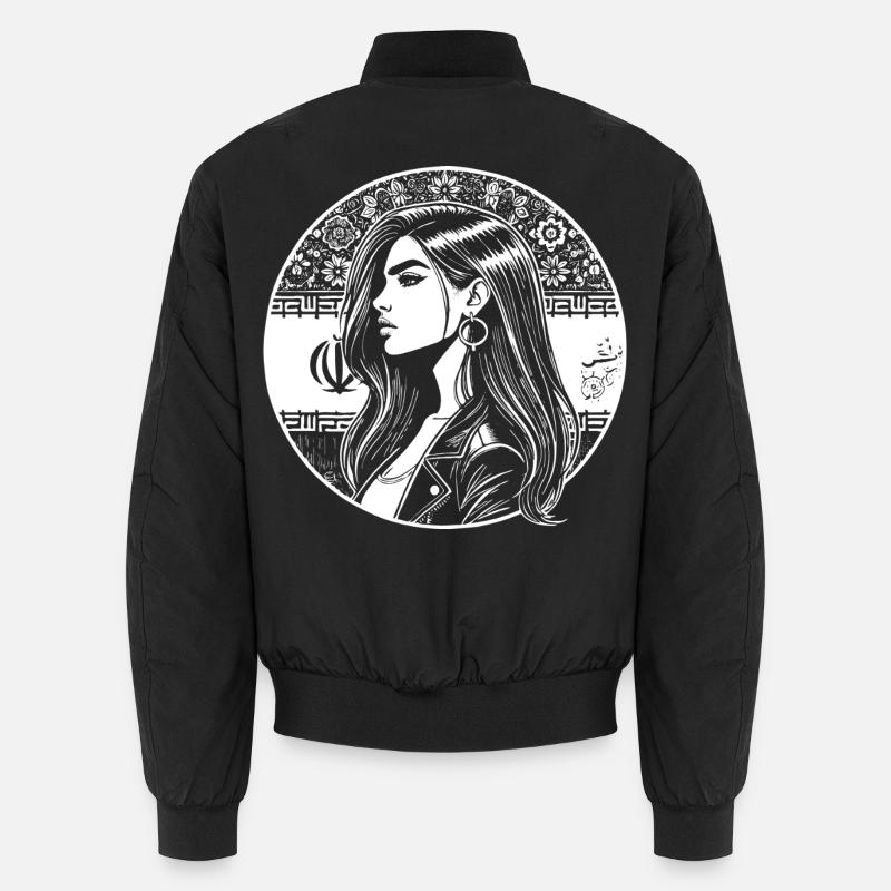 Persian Design – Pride & Elegance - Unisex Bomber Jacket - black