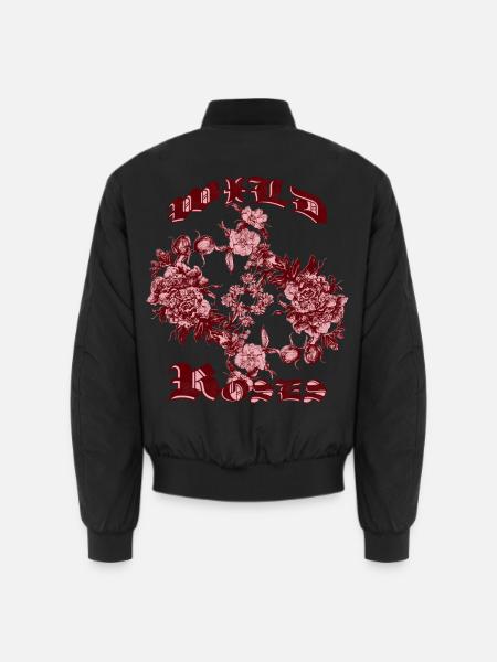 WILDE ROSEN - Unisex Bomberjacke - Schwarz