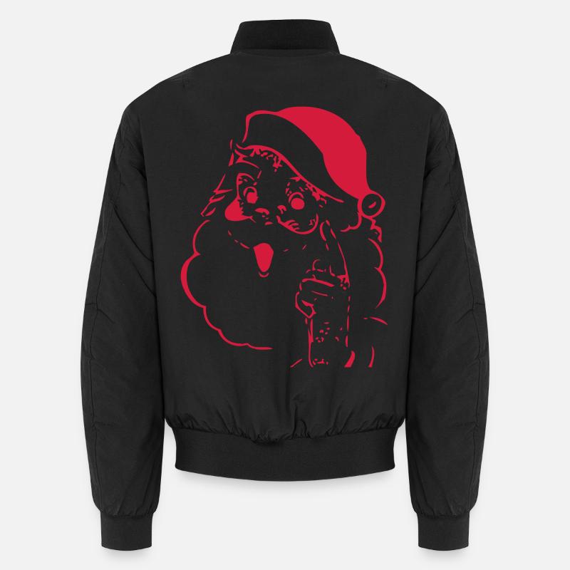 Santa Claus - Unisex Bomber Jacket - black