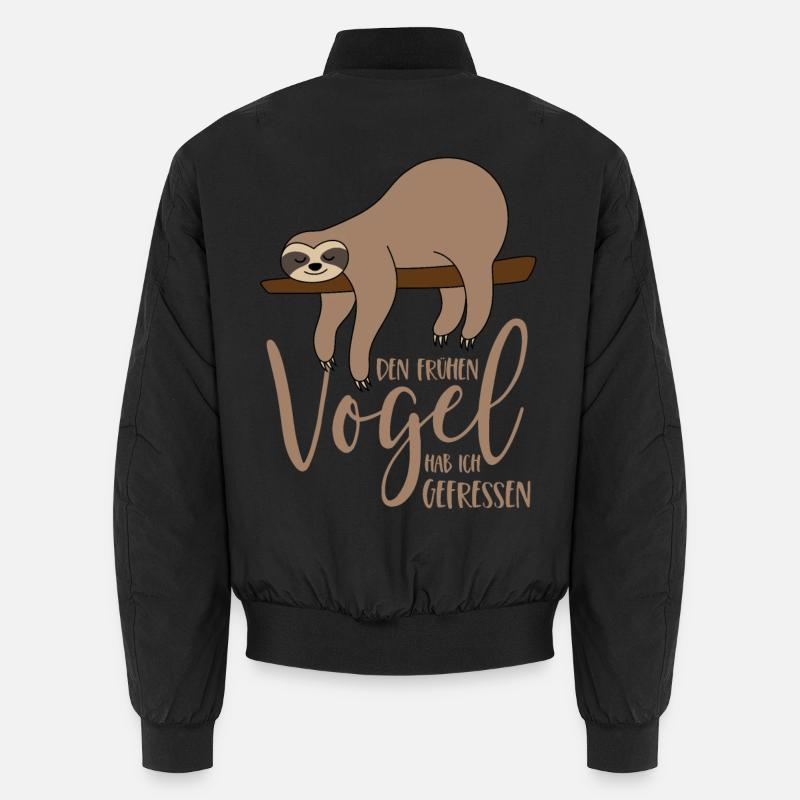 Sloth - I ate the early bird Unisex Bomber Jacket
