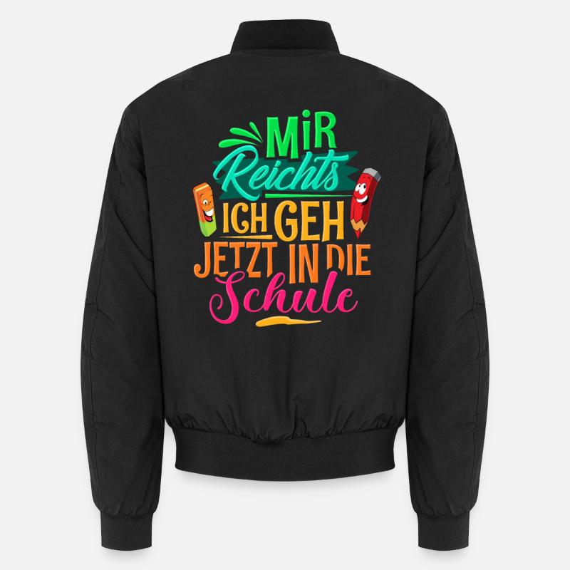 Einschulung - Unisex Bomberjacke - Schwarz
