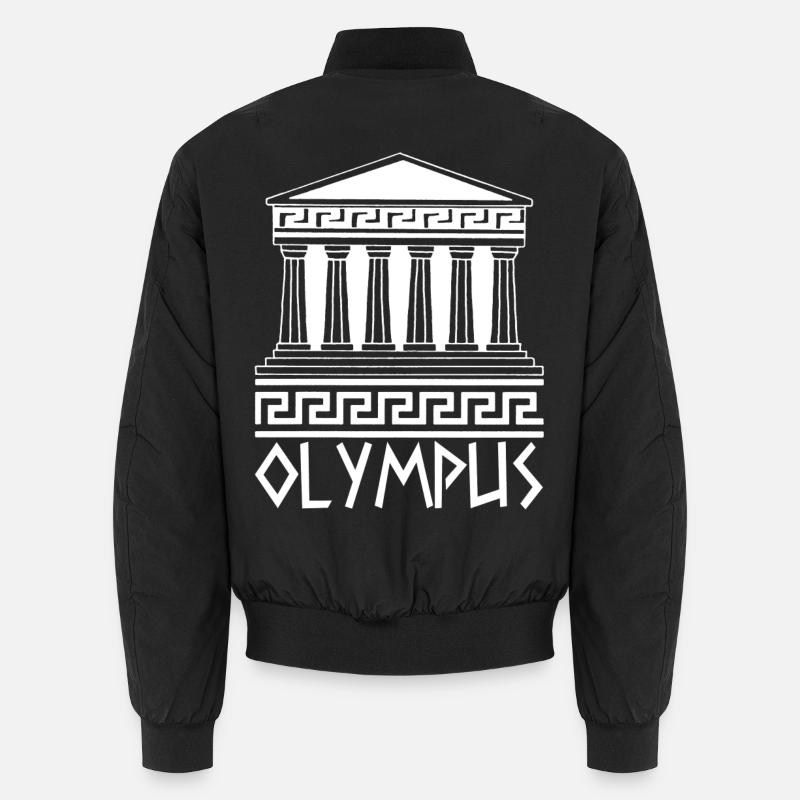Temple blanc au Mont Olympe Bomber unisexe