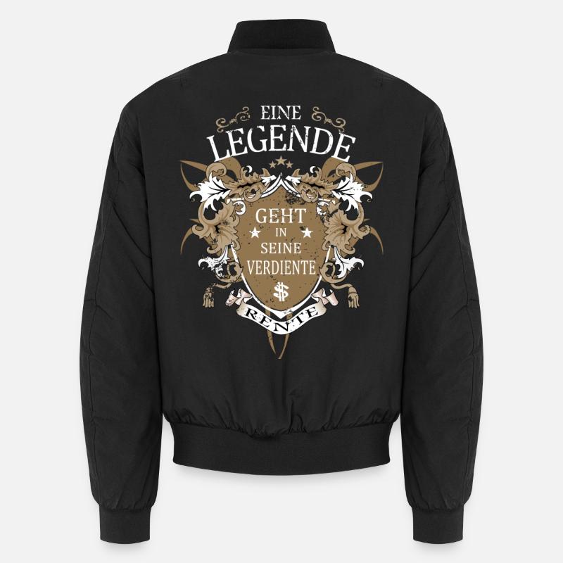 A legend retires - Unisex Bomber Jacket - black