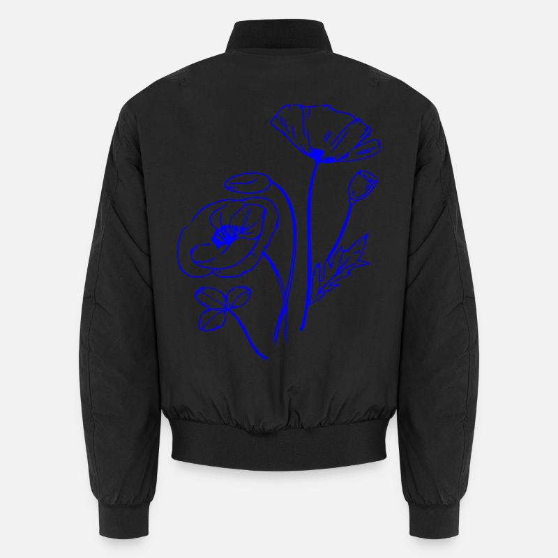 Coquelicot, Fleurs Bomber unisexe