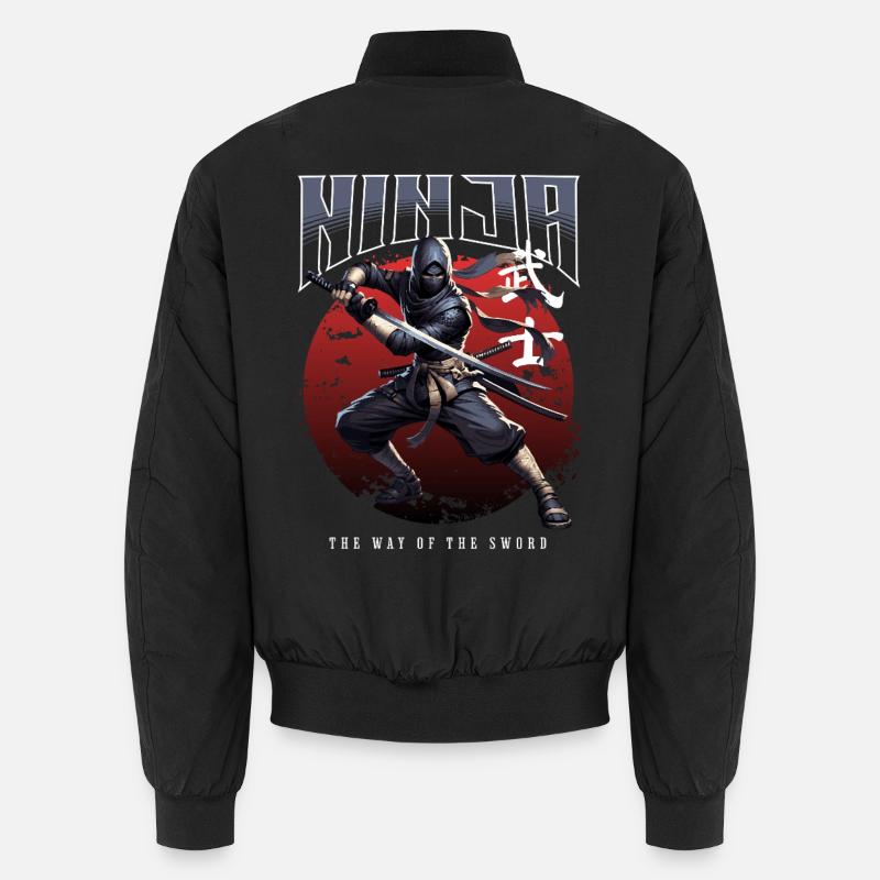 Ninja Pfad des Schwertes - Unisex Bomberjacke - Schwarz