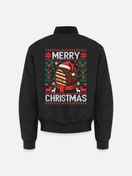 Kalter Hund Weihnachten Lustig Ugly Christmas - Unisex Bomberjacke - Schwarz