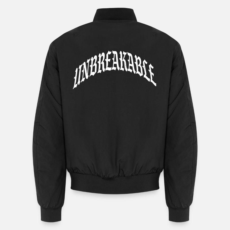 unbreakable unstoppable indomitable gym illegal Unisex Bomber Jacket