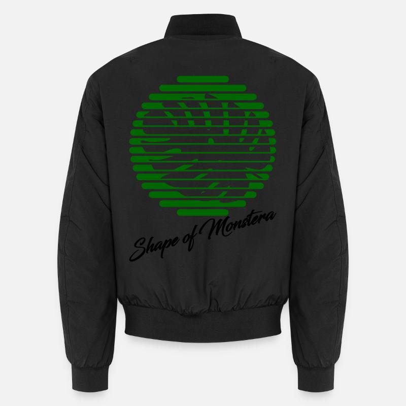 Monstera - Unisex Bomberjacke - Schwarz