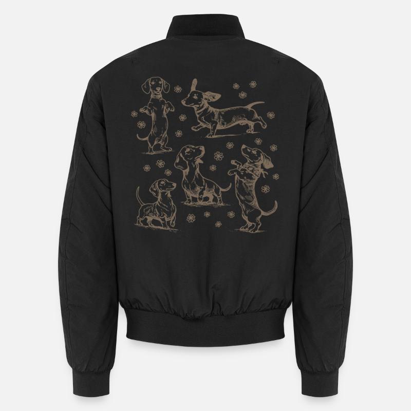 Dackel Dackelhunde Dackel Hund Dackel Dackel Unisex Bomberjacke