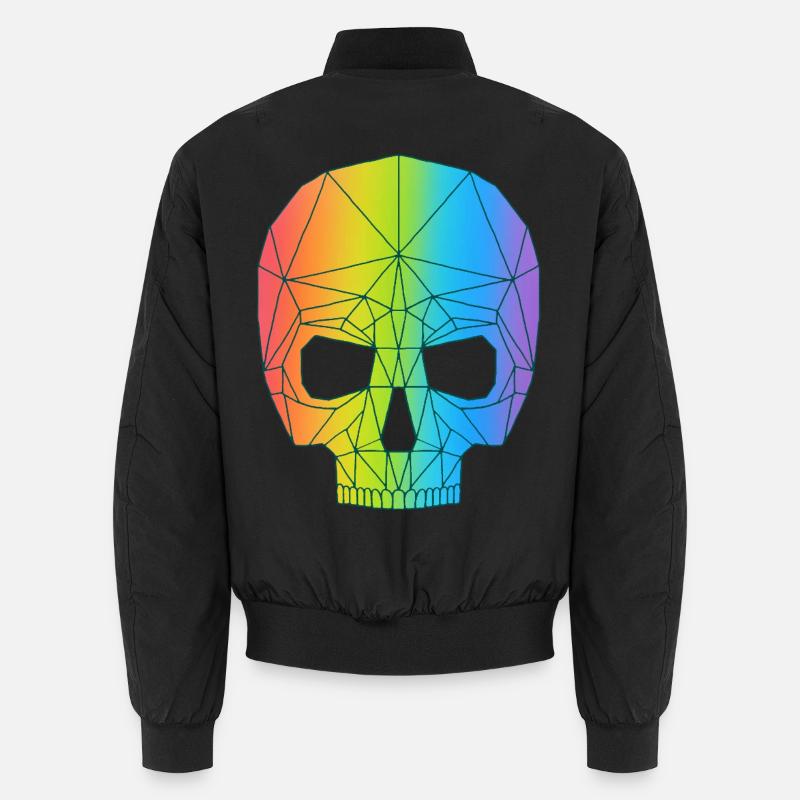 Skull in color Unisex Bomber Jacket