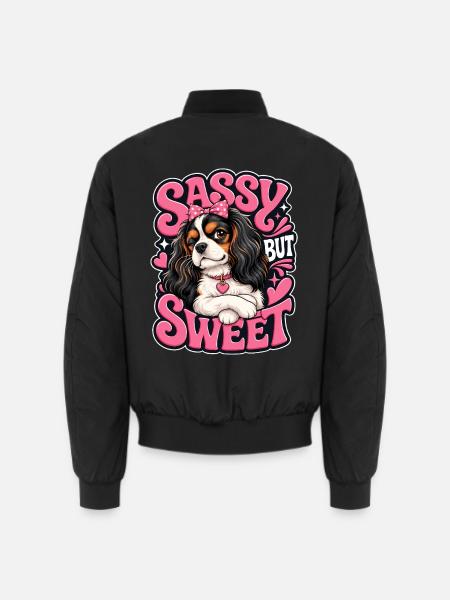 Kavallerier King Charles Spaniel - Unisex Bomberjacke - Schwarz