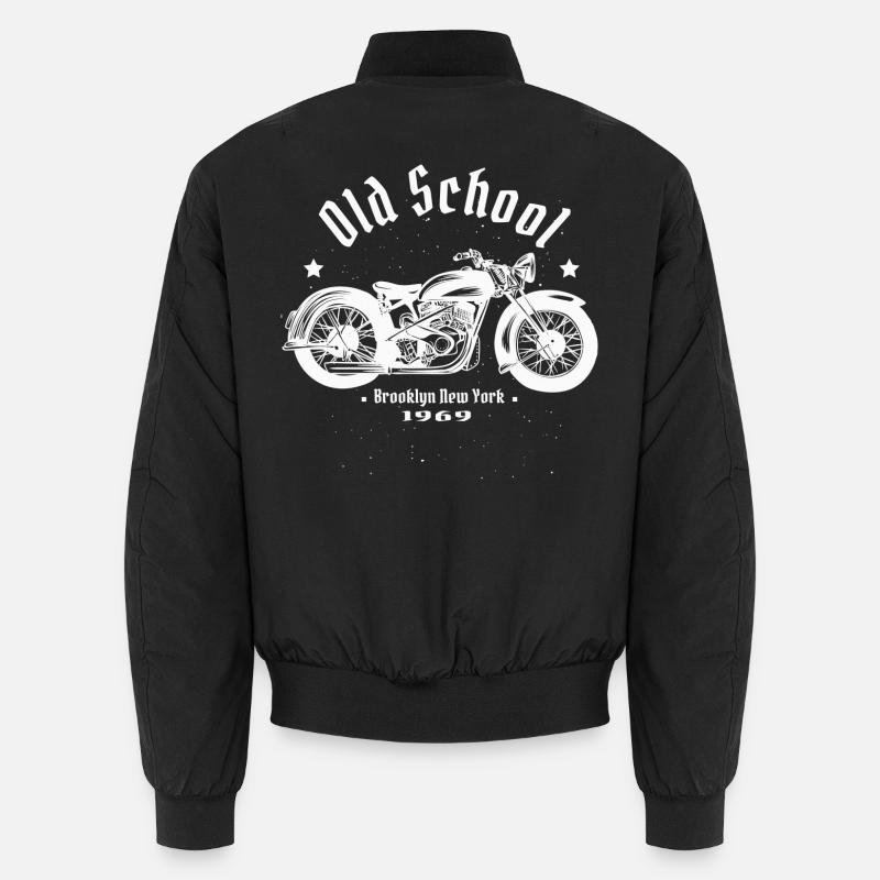 Biker - Bomber unisexe - noir