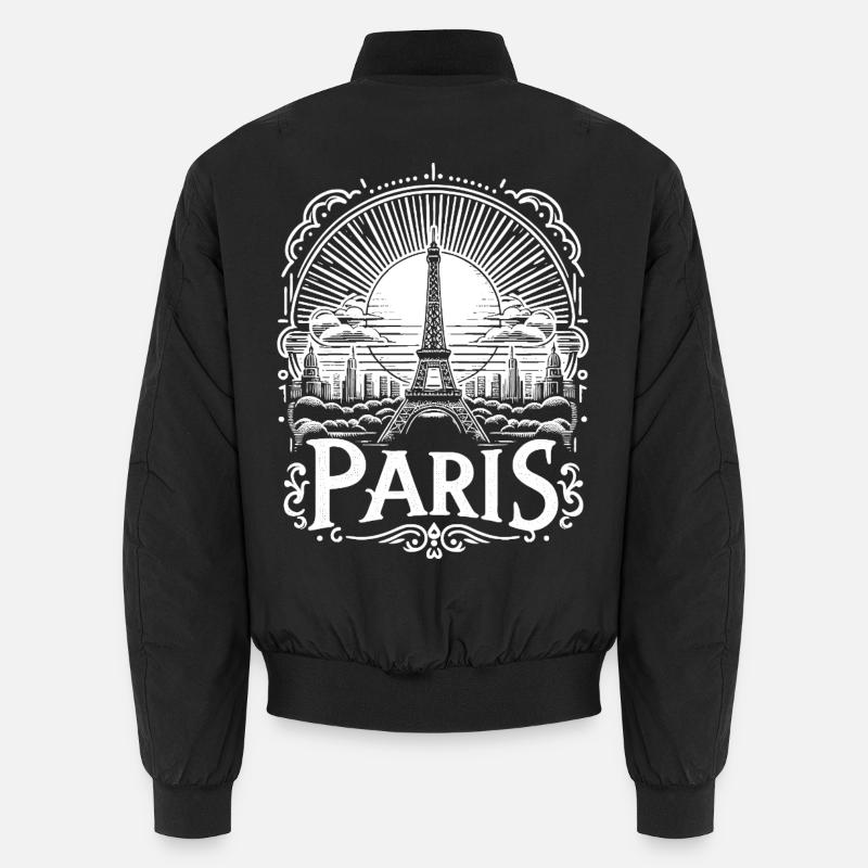 Création de chemises Paris avec la Tour Eiffel - la tour Eiffel Bomber unisexe