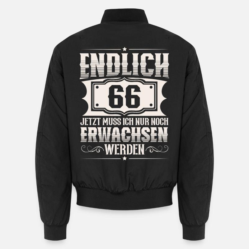 66. Geburtstag Unisex Bomberjacke