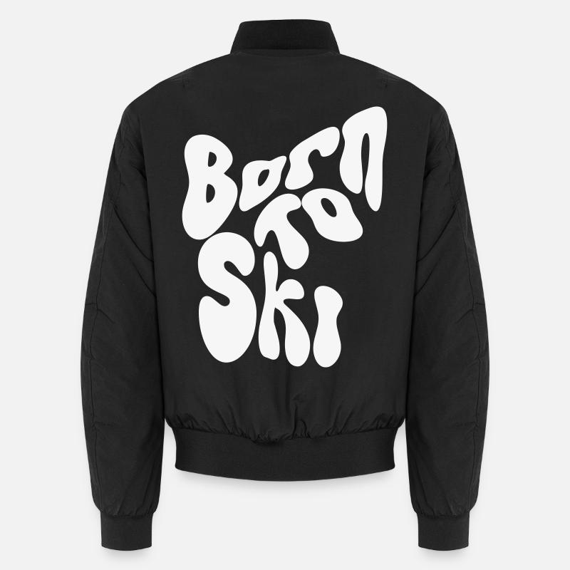 Né pour skier - Winter Design Bomber unisexe
