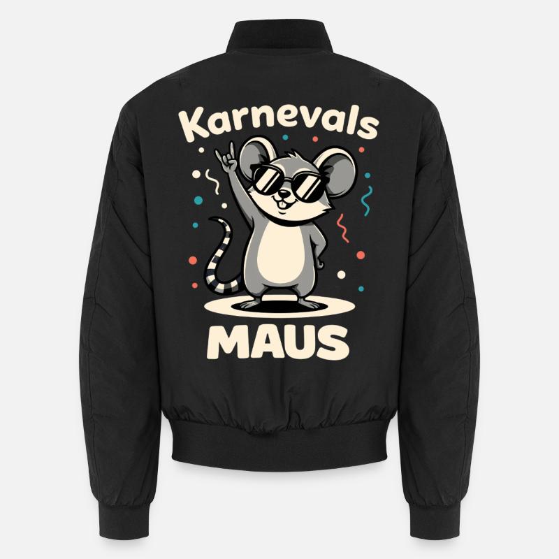 Carnival Rock Music Carnival Mouse Cute Unisex Bomber Jacket