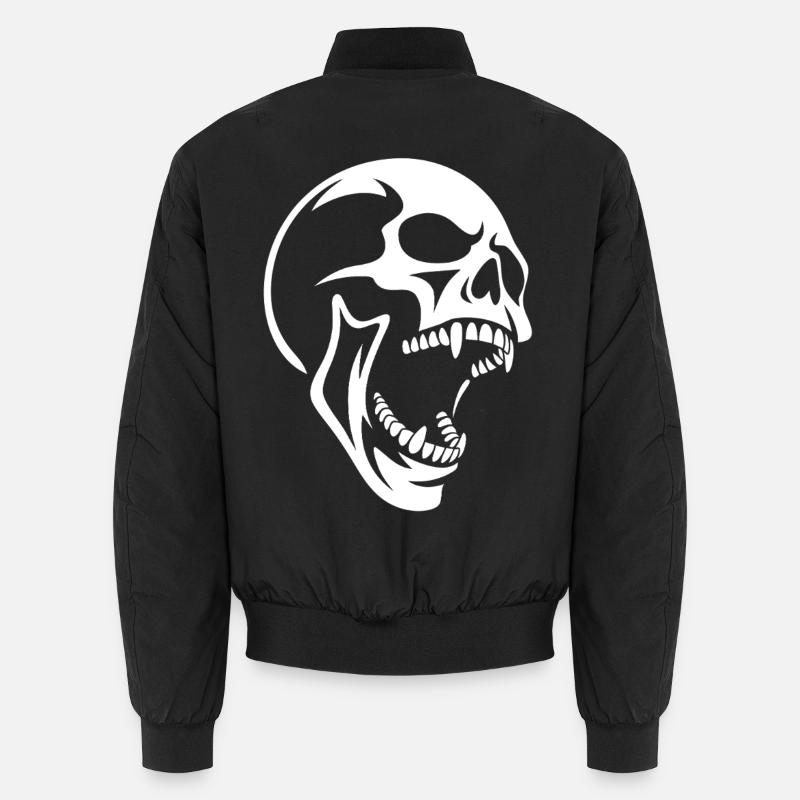 Skull Scream Skull Design Unisex Bomber Jacket