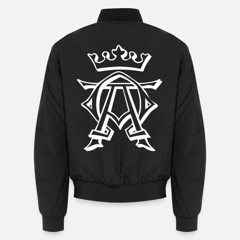 King, crown, king - Unisex Bomber Jacket - black
