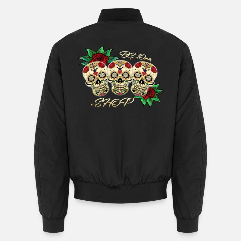 Skulls - Unisex Bomber Jacket - black