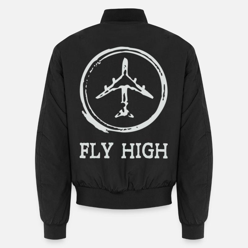 Airplane - Unisex Bomber Jacket - black