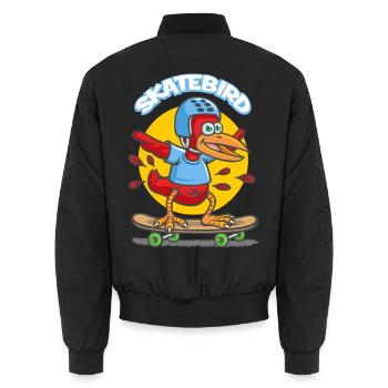 Skatebird - Bomber unisexe - noir - Dos - AI Model Male 185 light (185cm)
