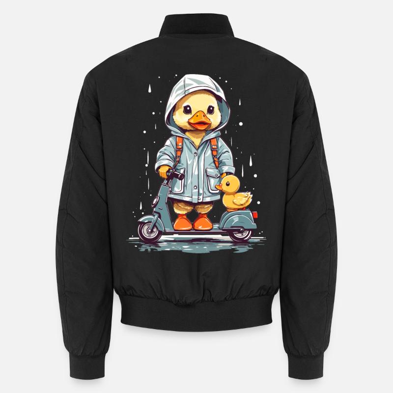 Canard mignon avec rouleau Bomber unisexe