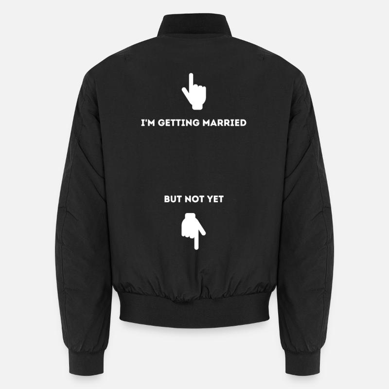 Ich heirate - Unisex Bomberjacke - Schwarz