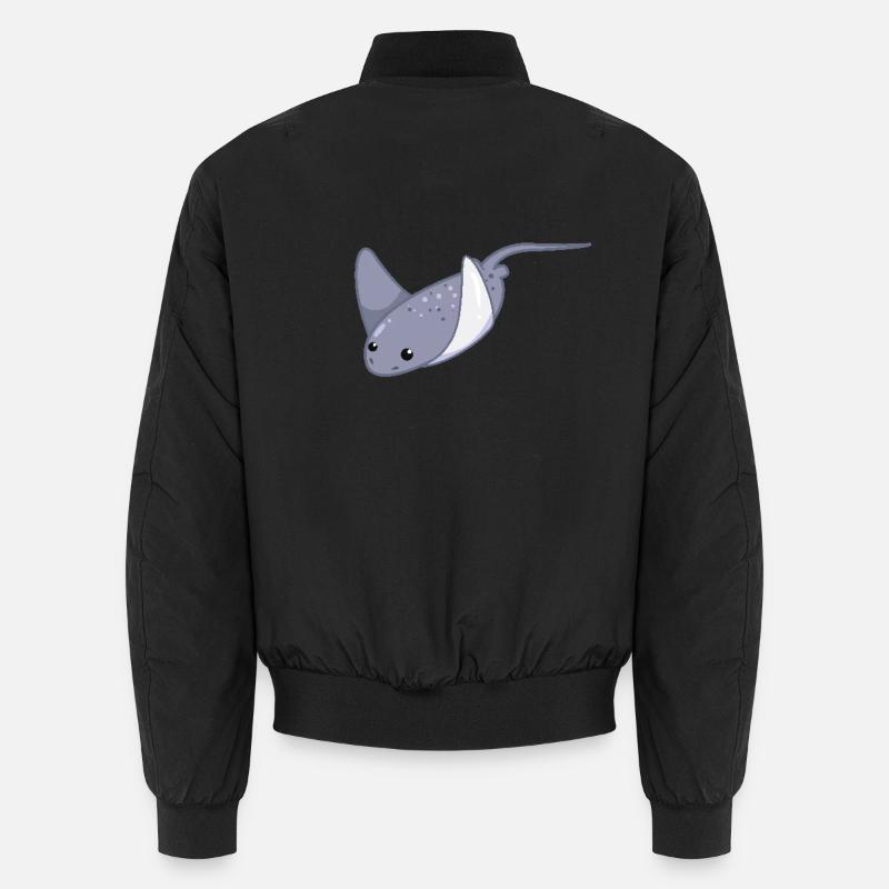 Elegant stingrays - Unisex Bomber Jacket - black