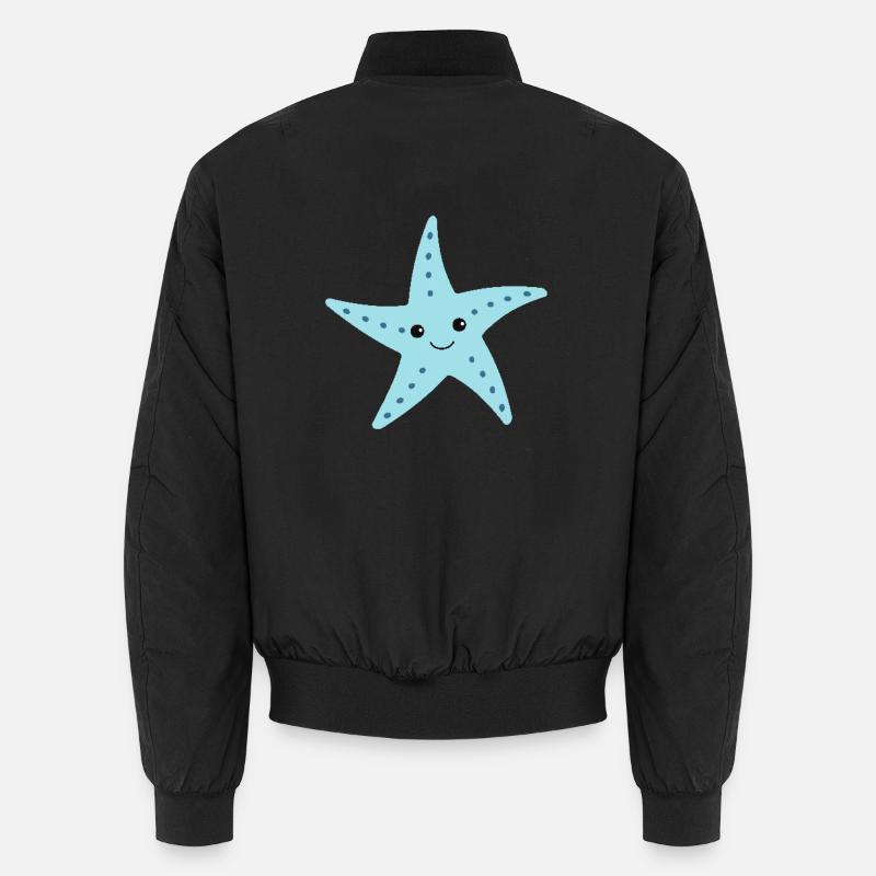 Étoile de mer - Bomber unisexe - noir