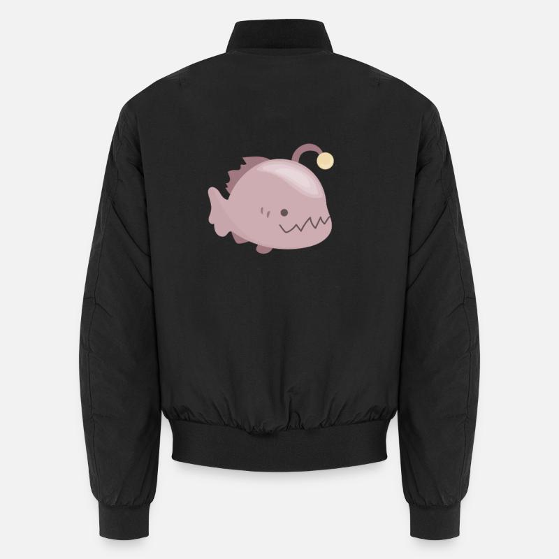 Bioluminescent frogfish Unisex Bomber Jacket