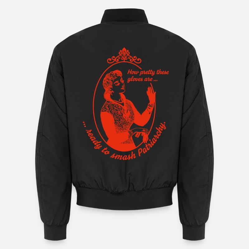 Ready to Smash Patriarchy - Unisex Bomber Jacket - black